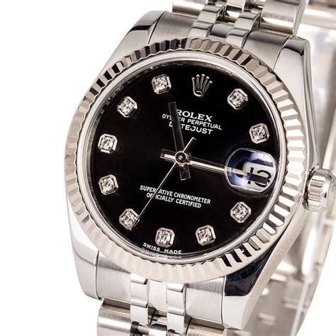 178274 rolex black diamond dial|rolex datejust 178274.